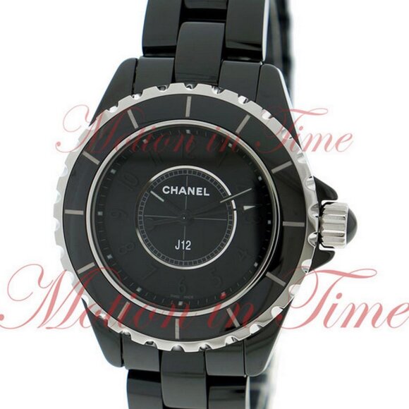 Chanel J12 33mm Quartz, Black Dial - Black Ceramic on Bracelet - Picture 1 of 4